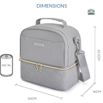 Sac isotherme à double compartiment pour repas équilibrés