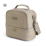 Sac isotherme kaki double compartiment pour le transport de repas