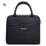 Sac isotherme noir pour le transport de repas et boissons