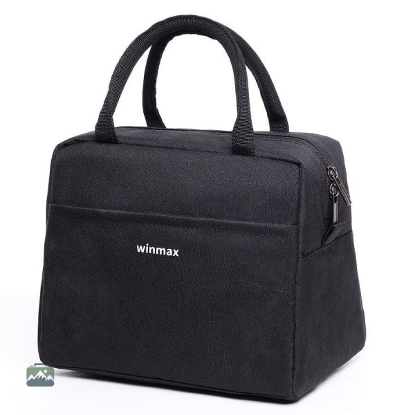 Sac isotherme noir, idéal pour les pique-niques et sorties