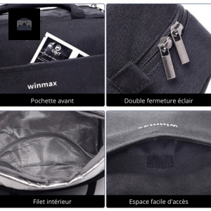 Sac isotherme compact noir, pratique pour les voyages