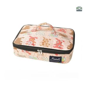 Sac isotherme plat motif lapins pour transporter des repas