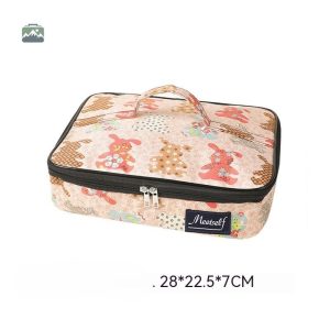 Sac isotherme plat avec motif lapins pour enfants