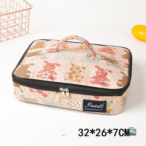 Sac isotherme pratique avec impression de lapins mignons