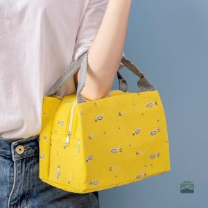 Sac isotherme repas aux motifs ananas colorés et ludiques