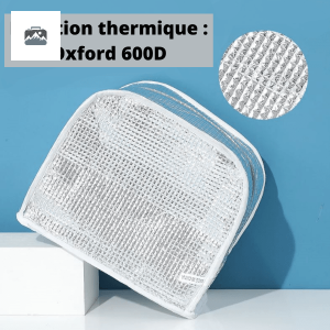 Sac repas isotherme design avocat, idéal pour le déjeuner en extérieur