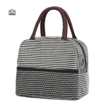 Sac isotherme repas blanc et noir pour conserver vos aliments frais