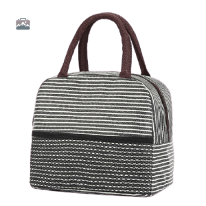 Sac isotherme repas blanc et noir pour conserver vos aliments frais