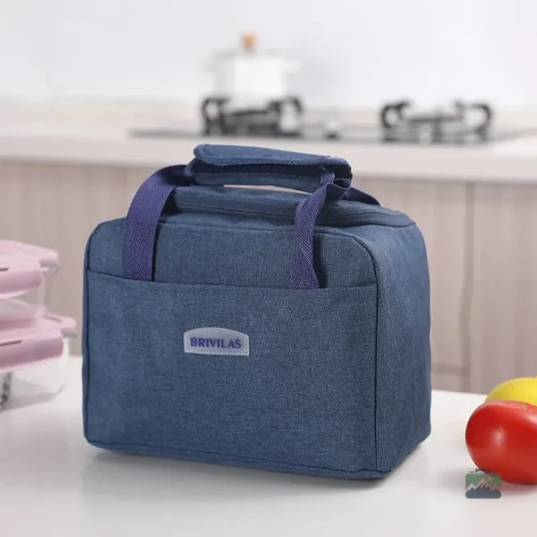 Sac repas isotherme bleu pour le déjeuner en extérieur