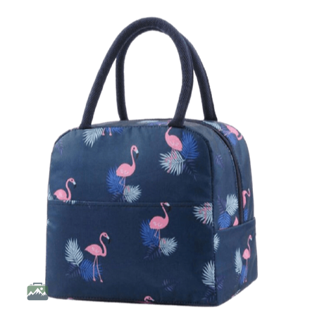 sac-isotherme-repas-bleu-fonce-flamants-roses-1 Sac isotherme repas bleu foncé avec flamants roses