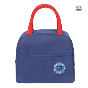 Sac isotherme repas bleu foncé avec motif ours