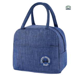 Sac isotherme repas bleu panda pour le transport de repas