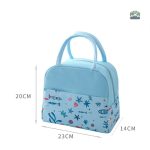 Sac repas isotherme bleu pour le déjeuner