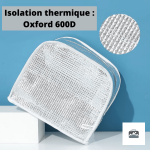 Sac isotherme pratique bleu avec design aquatique