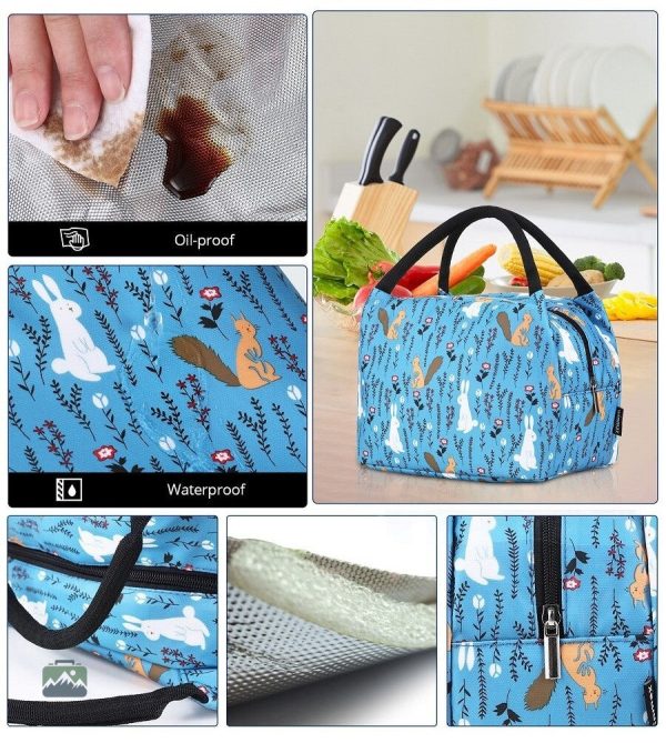 Sac isotherme repas pratique avec un design floral élégant