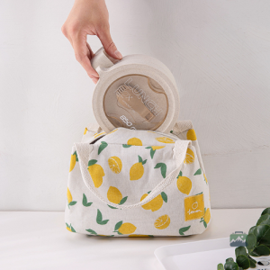 Sac isotherme repas avec design citron pour un pique-nique