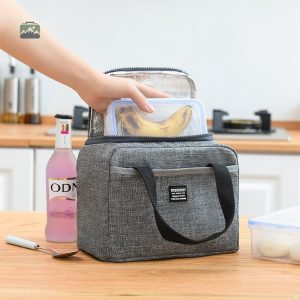 Sac isotherme bleu, pratique pour le déjeuner au travail ou à l'école