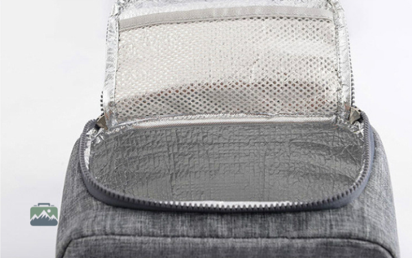 Sac repas isotherme classique en gris pour un usage quotidien