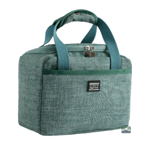 Sac isotherme repas classique vert pour le transport de repas