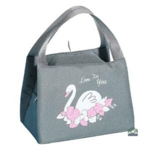 Sac isotherme repas Cygne Blanc Love pour un déjeuner élégant