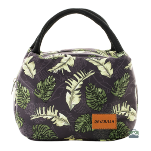 Sac isotherme repas feuilles tropicales pour le transport alimentaire