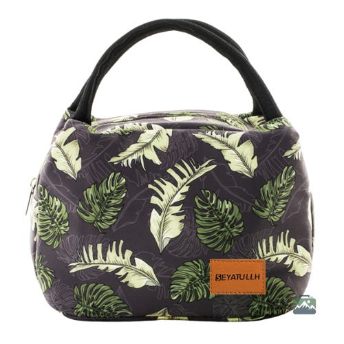 sac-isotherme-repas-feuilles-et-fleurs-tropicales-1 Sac isotherme repas feuilles tropicales pour le transport alimentaire