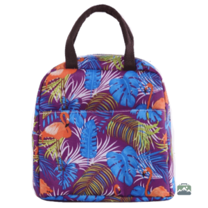 Sac isotherme repas flamants roses colorés pour un lunch tendance