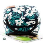 Sac repas isotherme avec motif floral blanc