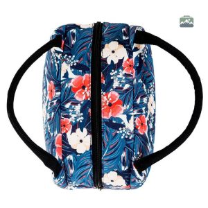 Sac isotherme repas coloré à motifs de fleurs