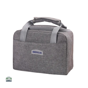 Sac isotherme repas gris élégant et pratique