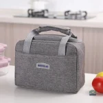 Sac repas isotherme gris pour le transport des aliments