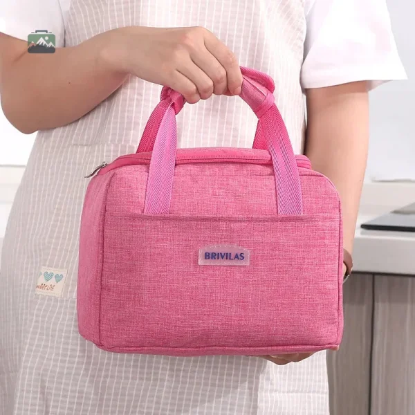 Sac isotherme gris pour garder vos repas frais et chauds