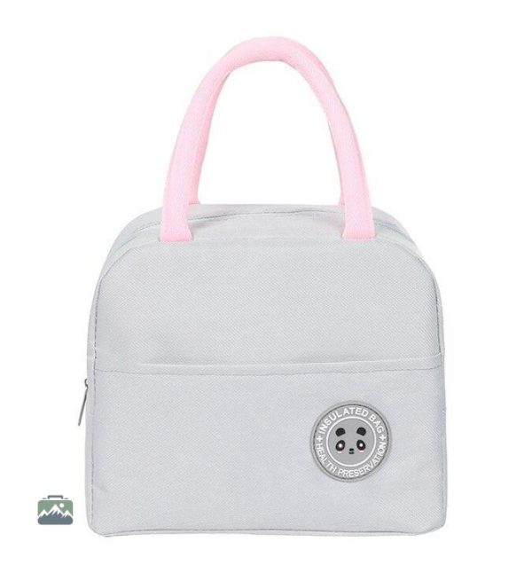 sac-isotherme-repas-gris-kawai-1 Sac isotherme repas gris Kawaï pour le transport alimentaire