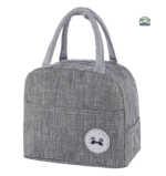 Sac isotherme repas gris motif panda