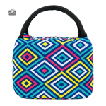 Sac repas isotherme à motifs colorés en losanges