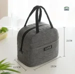 Sac repas isotherme bleu pour le transport facile