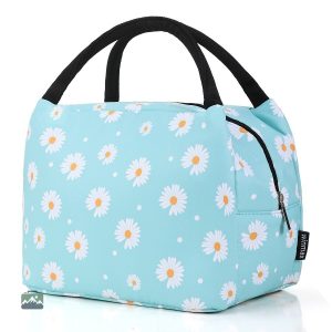 Sac repas isotherme élégant, motif Marguerite