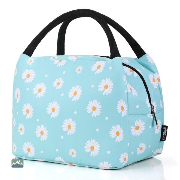 Sac repas isotherme élégant, motif Marguerite