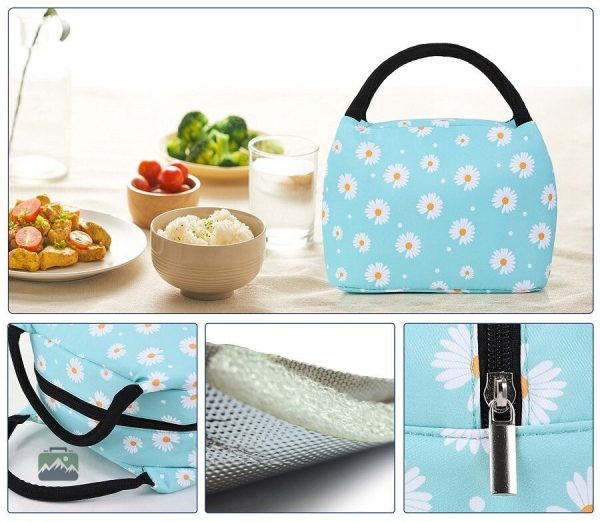 Sac isotherme pratique pour déjeuner, style Marguerite