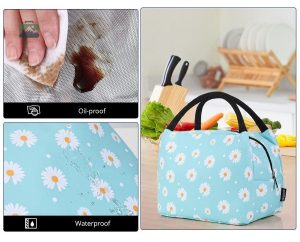 Sac repas isotherme, floral et fonctionnel Marguerite
