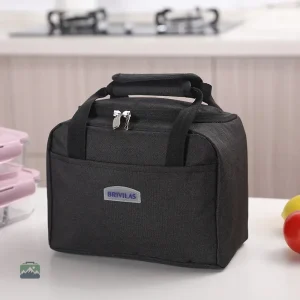 Sac isotherme repas, couleur noire, idéal pour transporter vos repas