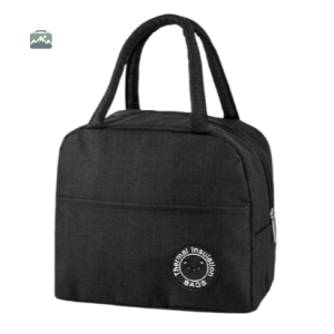 Sac isotherme repas noir avec motif panda