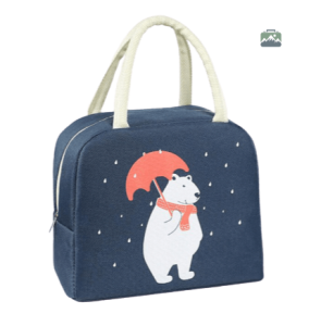 Sac Isotherme Repas Ours Blanc pour un style frais et pratique