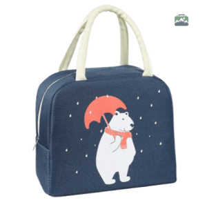 Sac Isotherme Repas Ours Blanc pour un style frais et pratique