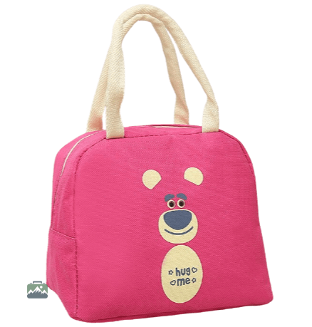 sac-isotherme-repas-ours-rose-1 Sac isotherme repas ours rose pour le transport alimentaire