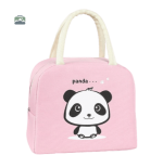 Sac isotherme repas panda rose pour les déjeuners en extérieur