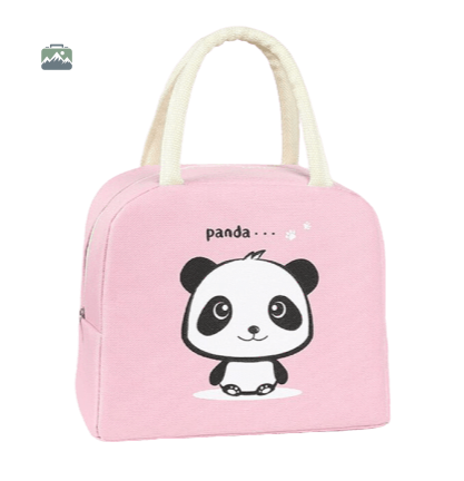 sac-isotherme-repas-panda-rose-1 Sac isotherme repas panda rose pour les déjeuners en extérieur