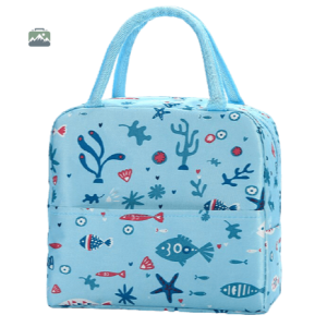 Sac isotherme repas poissons colorés pour le transport des aliments