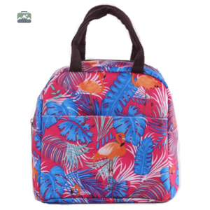 Sac isotherme repas rose flamants pour le déjeuner