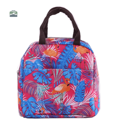 sac-isotherme-repas-rose-flamants-1 Sac isotherme repas rose flamants pour le déjeuner